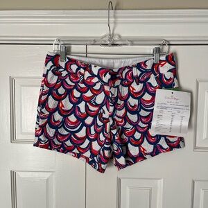Lilly Pulitzer The Callahan Printed Shorts - Red, Blue, White - Factory Second